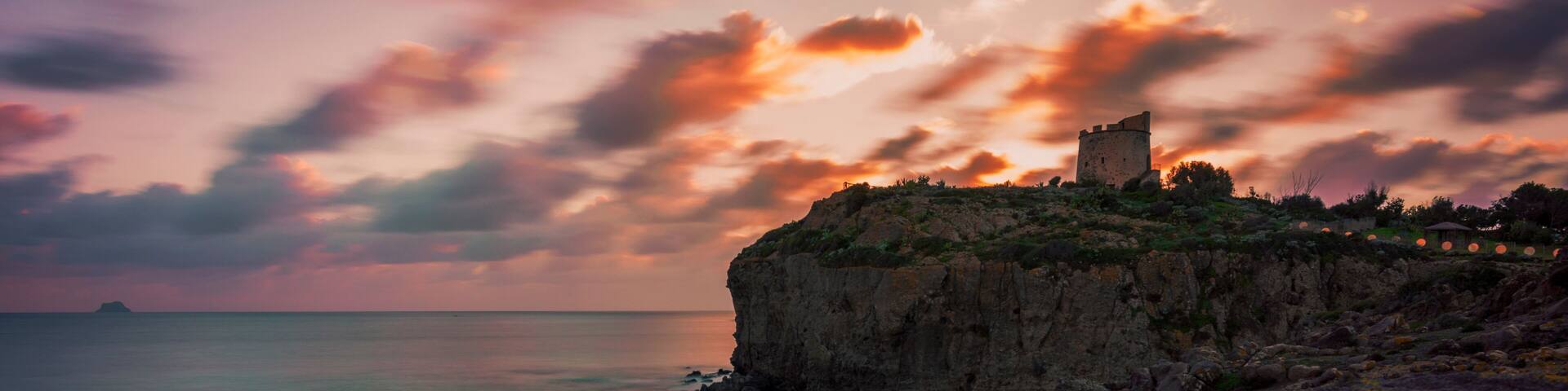 A sunset on Torre Canai, Sant'Antioco, Sardinia