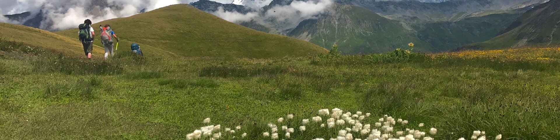 On the Pass of the Tete De Ferret is the open border between Italy and Switzerland where hikers come and go all day long in and out of the EU without checks or inconveniences. Such a beautiful place to travel.