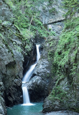a long gorge where a lot of work has been carried out to allow the public to walk.