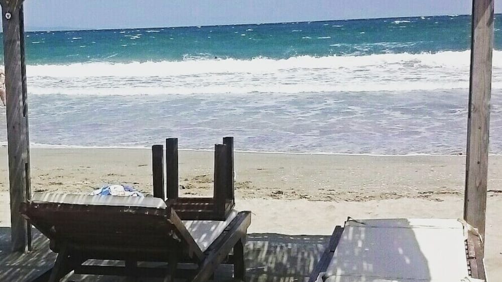 This is the beach in front of Grand hotel Pomorie, there is also a nice beach bar