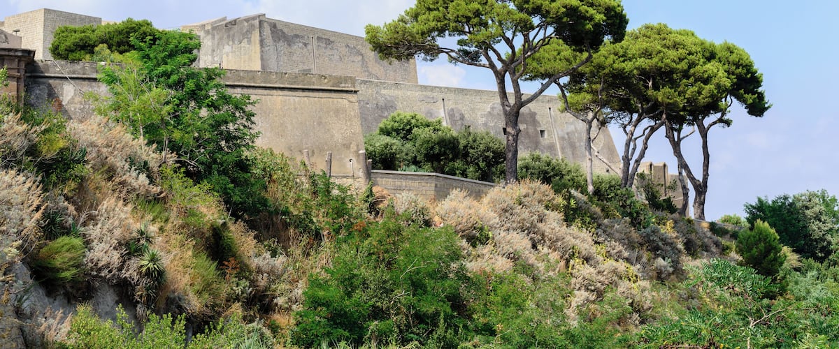 Castello Aragonese near Baia, Campania, Italy.