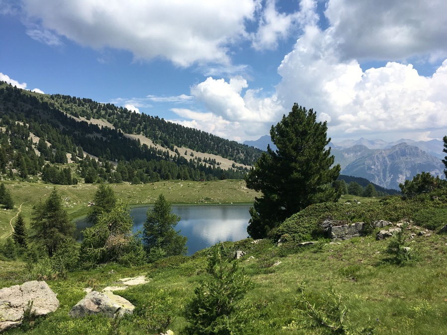 Alps in the summer. Many ski resorts in the French Alps operate their lifts so one can get to high altitude lakes effortlessly for a delightful picnic. My favorite so far is Saint Jean de Monclar near Barcelonnette.