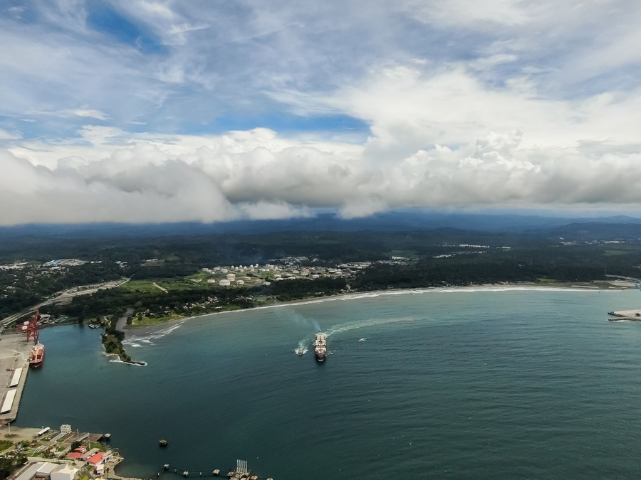 Beautiful aerial view of the Moin Port in Limon Costa Rica; Shutterstock ID 1481054159; Purchase Order: SP-2617; Order Number: CSC Image Research