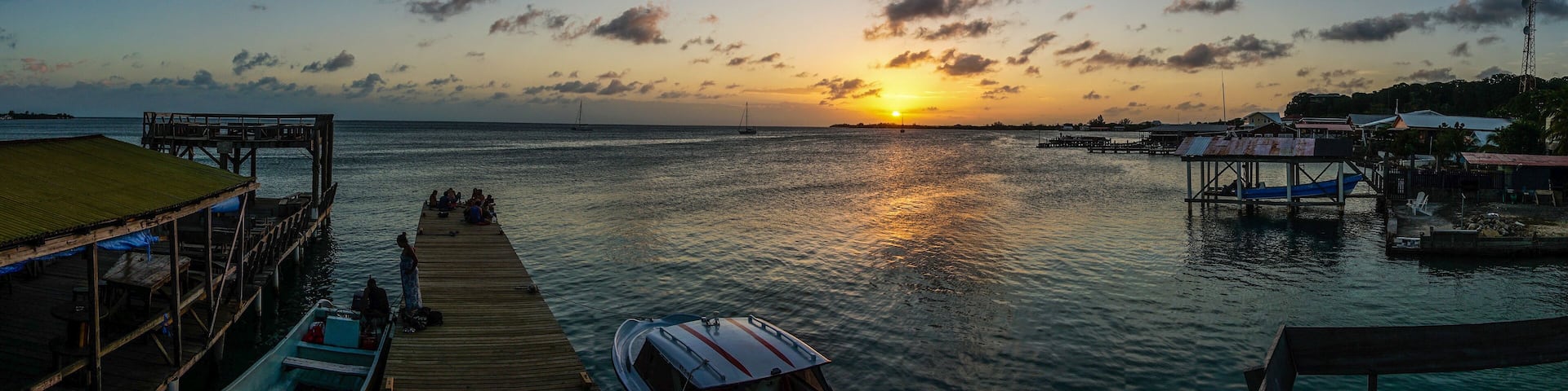 Utila beach in Honduras.
