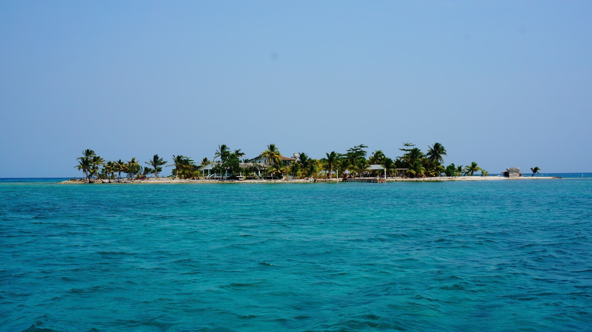 Another beautiful little tropical island paradise we passed by on the way to Water Cay off the coast of Utila, Honduras.