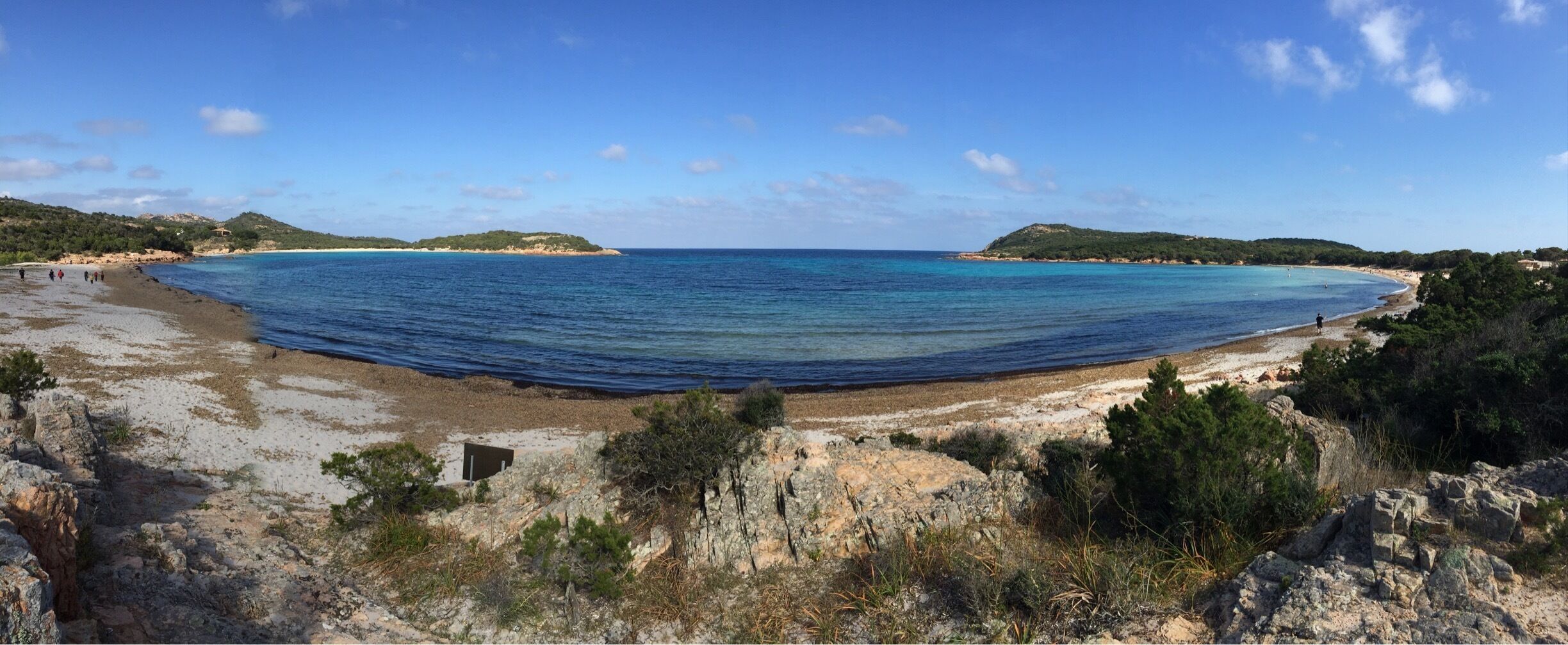 Quiet amazing beach in Corsica, 10km up of Bonifacio, walk a little bit on the left crossing a few rocks to feel alone to enjoy this unbelievably crystal clear water...