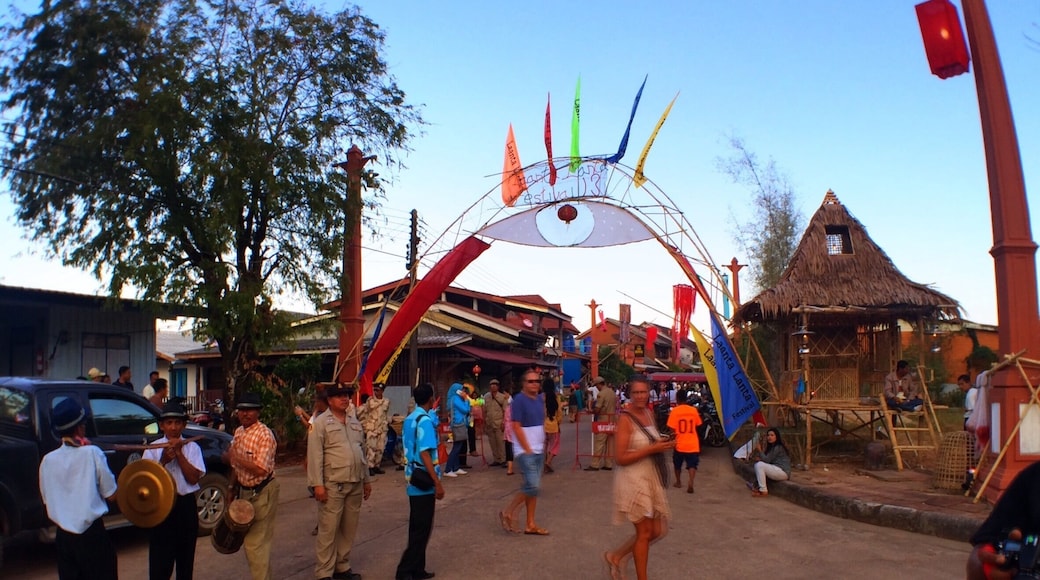 Laanta Lanta Festival. Local culture, fruit shakes, spring roll, burger and fries. Sea gypsy spirit house offering, smoking and whiskey required, drum, dance, sing. Children disco tech bounce house, hammocks, crowds, one of the pack, beat the crowd home. Motorbike with stars racing above, missed potholes, quick stop at walking street for Heems Thai/Mex leather beach purse. Consume today while.