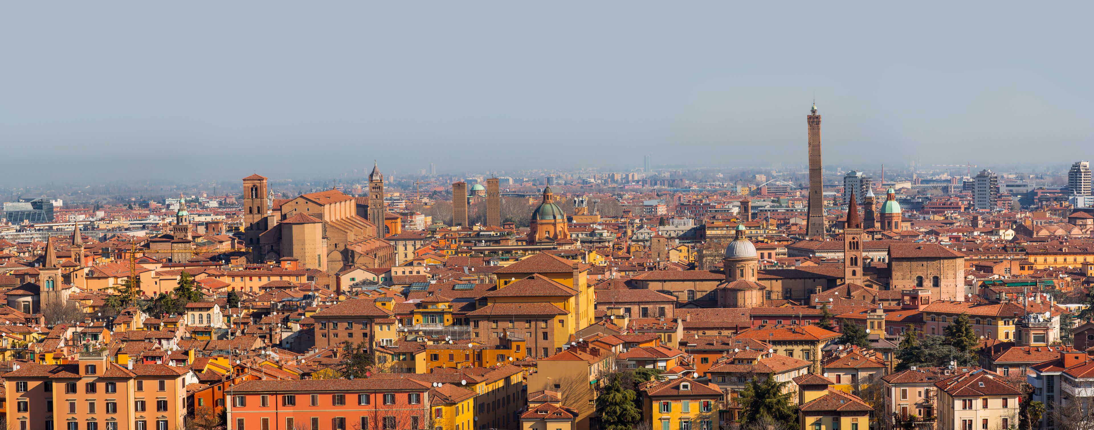 Panoramic view of Bologna, Italy
