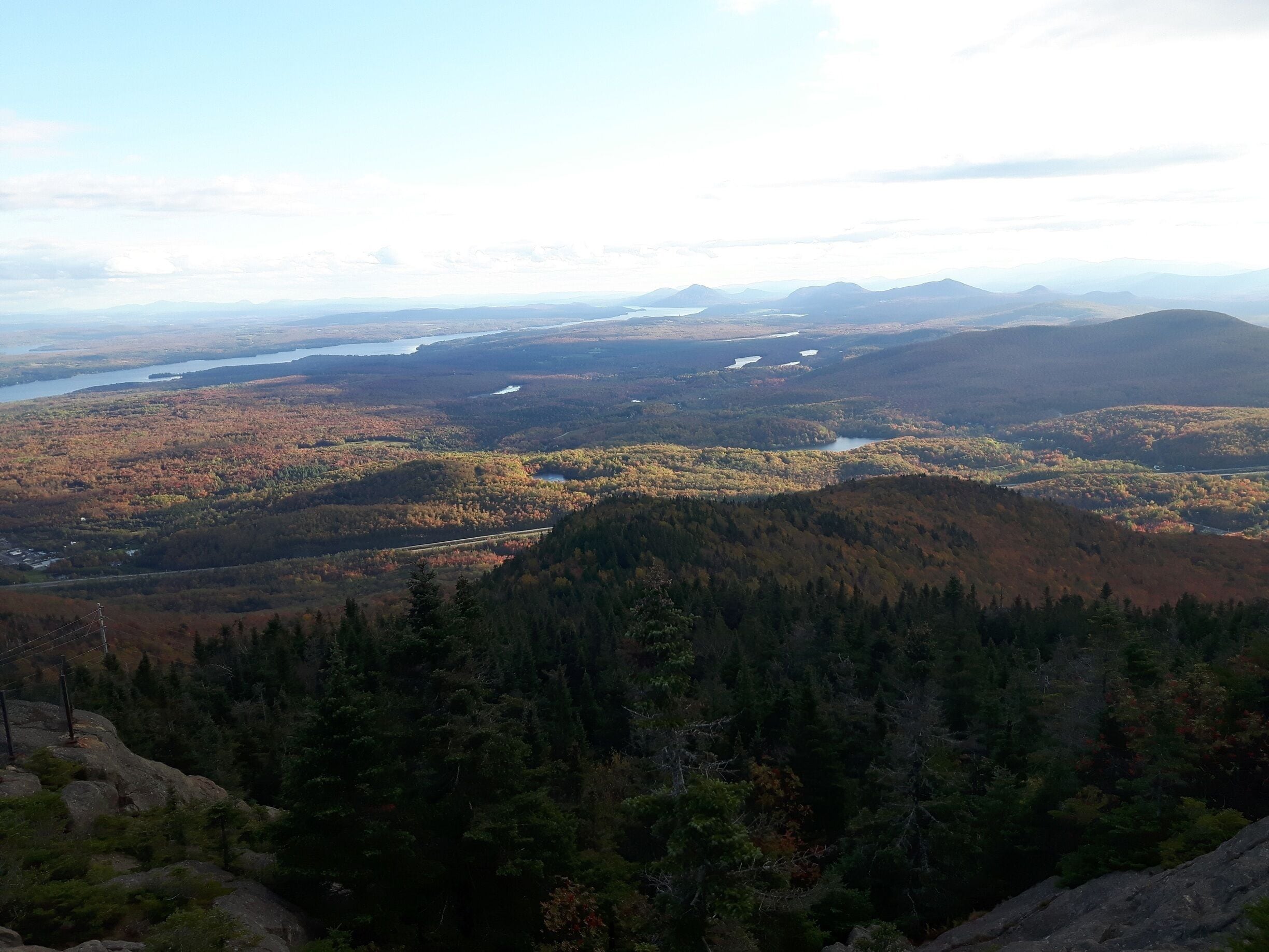 View on the top of Mont Orford - Autumn 2017