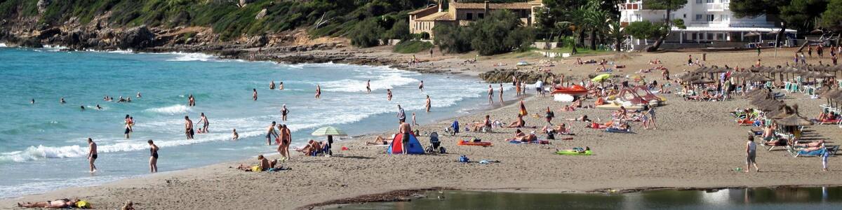 Strand von Canyamel (Platja de Canyamel), Gemeinde Capdepera, Mallorca, Spanien