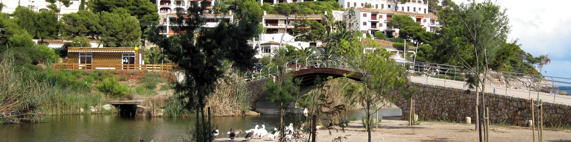 Torrent de sa Farinera oder Torrent de Canyamel nahe der Mündung ins Mittelmeer, Gemeinde Capdepera, Mallorca, Spanien