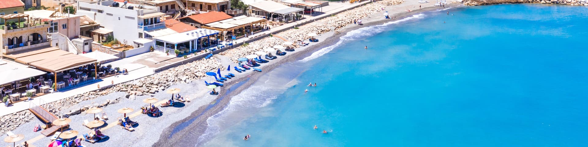 The small traditional village of Kolybari with monastery of Panagia Odigitria, Chania, Crete, Greece.