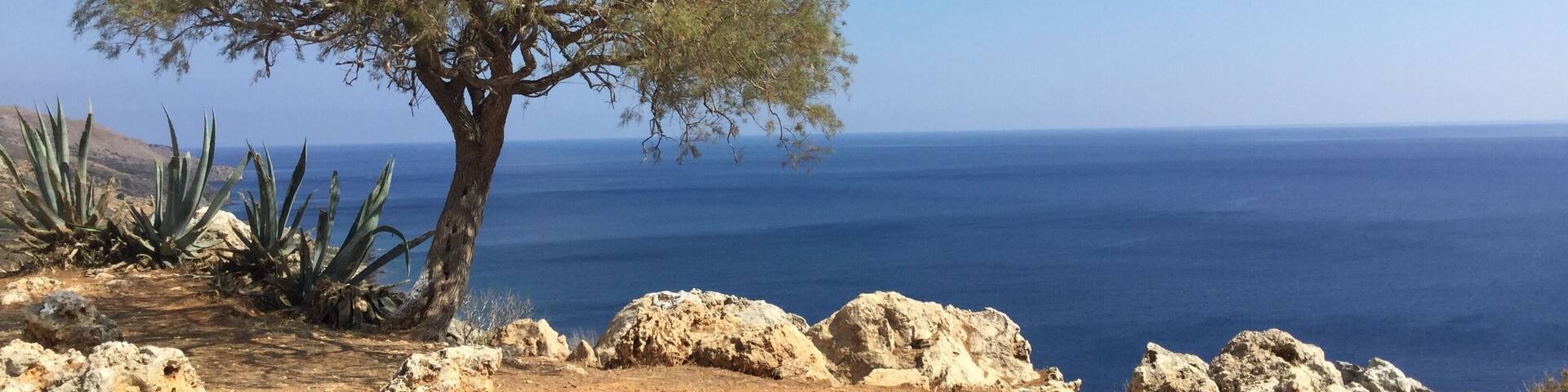 View overlooking the Kolpos Chanion bay from the War Memorial for Greek Cadets of WW2.
#crete #nature #sea #greatoutdoors