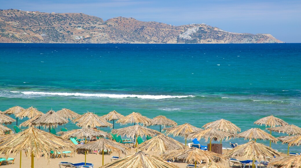 Ammoudara toont algemene kustgezichten