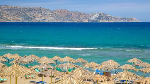 Ammoudara toont algemene kustgezichten