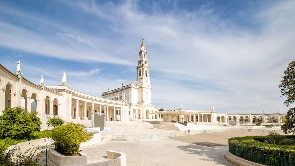 monumental ensemble of the sanctuary and the basilica of our lady of Fatima.