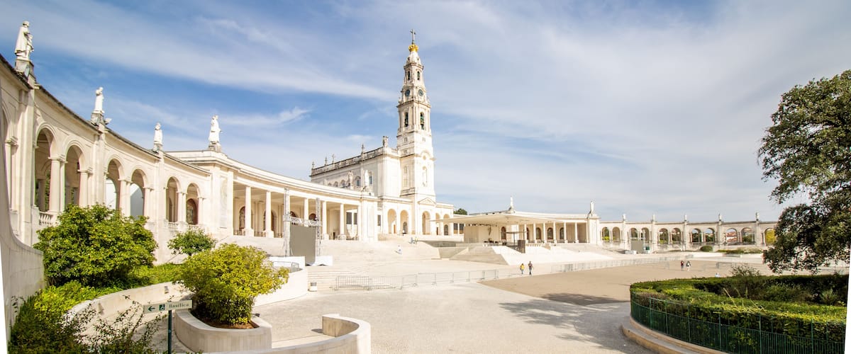 monumental ensemble of the sanctuary and the basilica of our lady of Fatima.