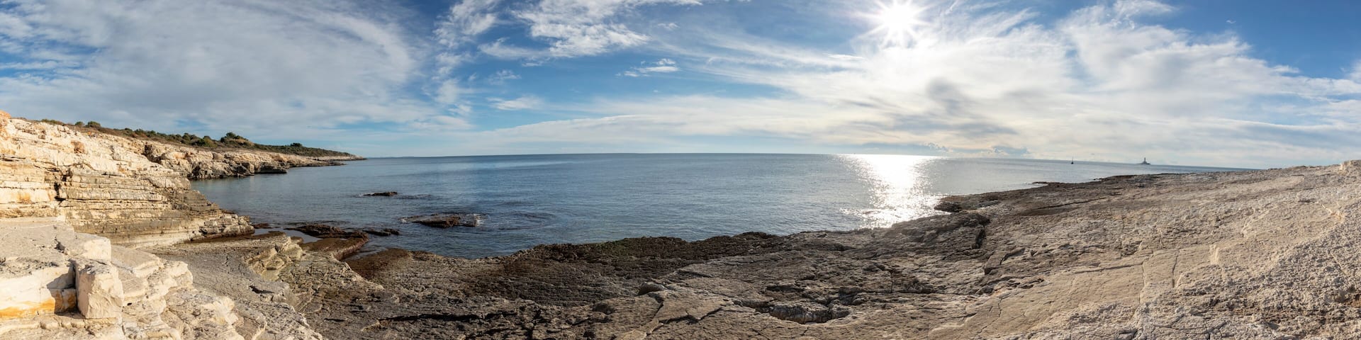 panoramic view of the significant landscape of Lower Kamenjak near medulin, istria,croatia