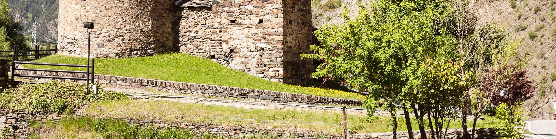 romanesque church sant joan de caselles of 12th century, canillo, andorra