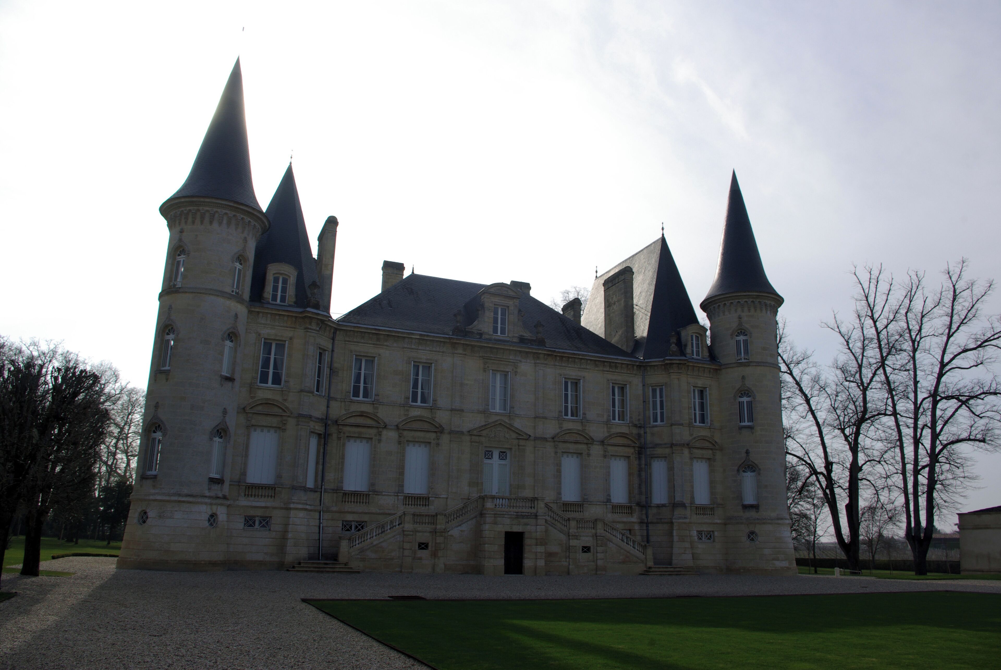Château Pichon Longueville Baron in Pauillac (Gironde, France).