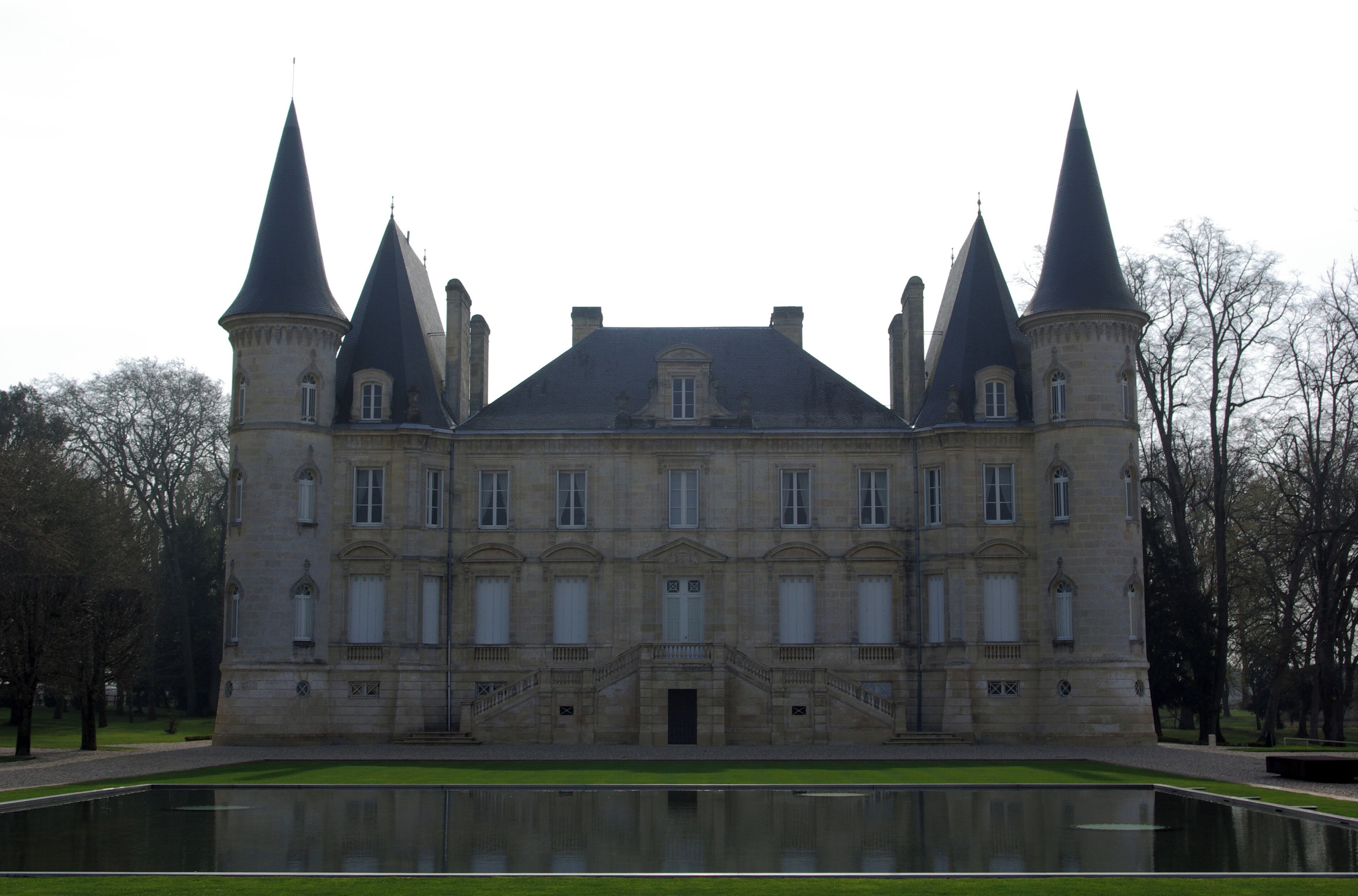 Château Pichon Longueville Baron in Pauillac (Gironde, France).