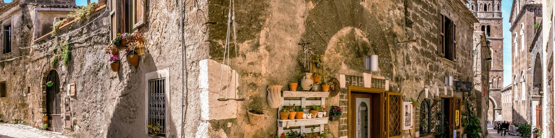 small and ancient village of Caserta vecchia, Campania region, Italy
