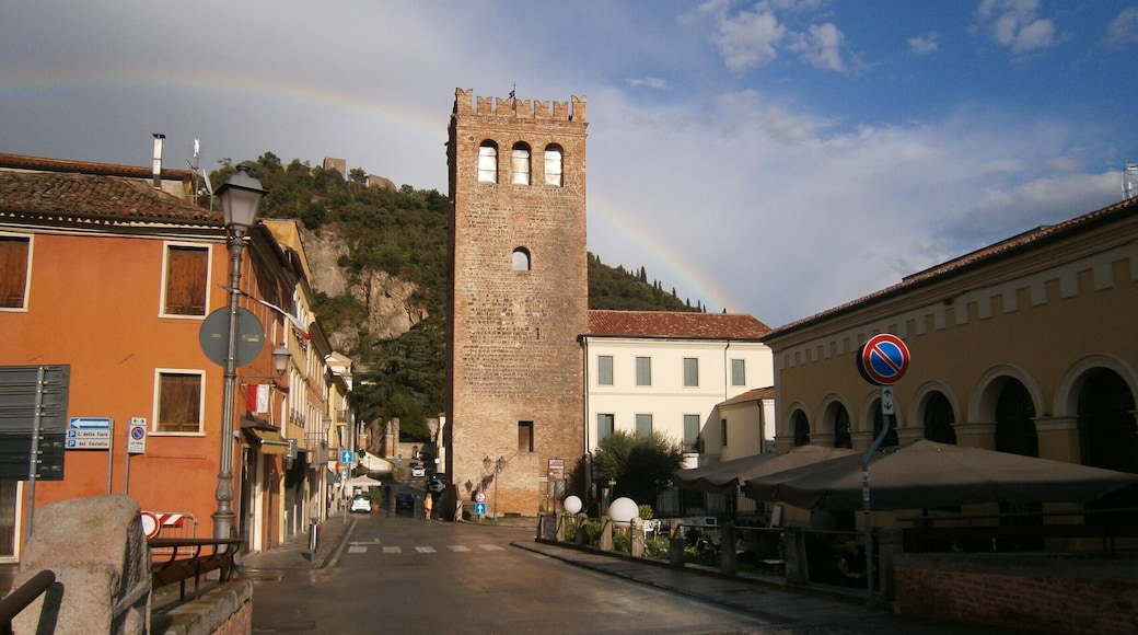 Monselice cityscape from Ponte della Pescheria.