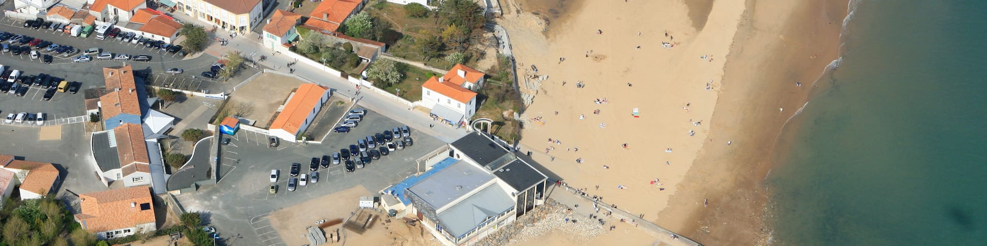 Vue aérienne de la Tranche-sur-Mer, Vendée (85)