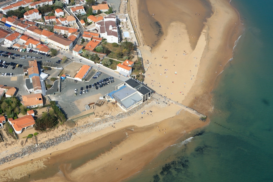 Vue aérienne de la Tranche-sur-Mer, Vendée (85)