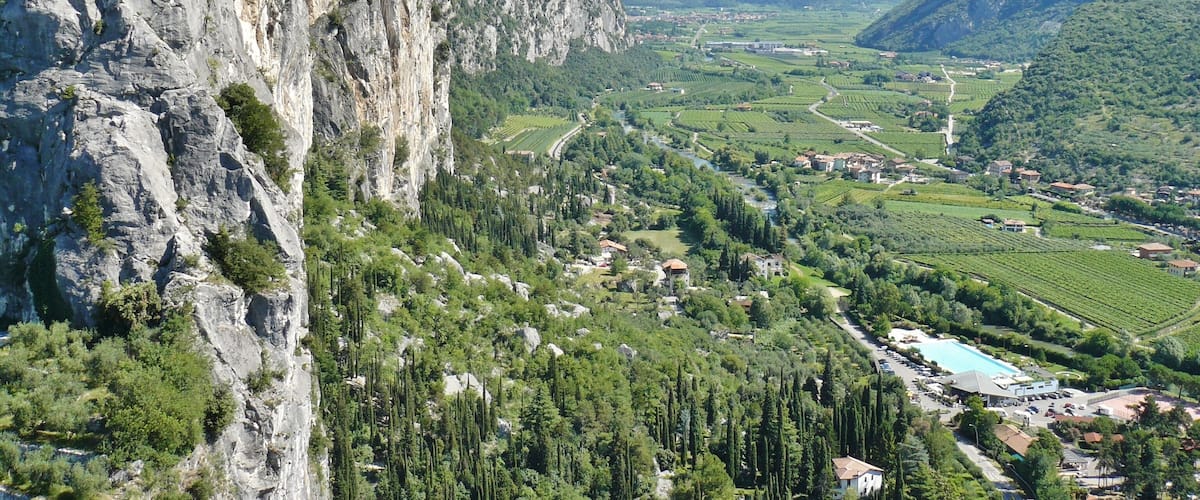View from Castello di Arco to Ceninga & Dro