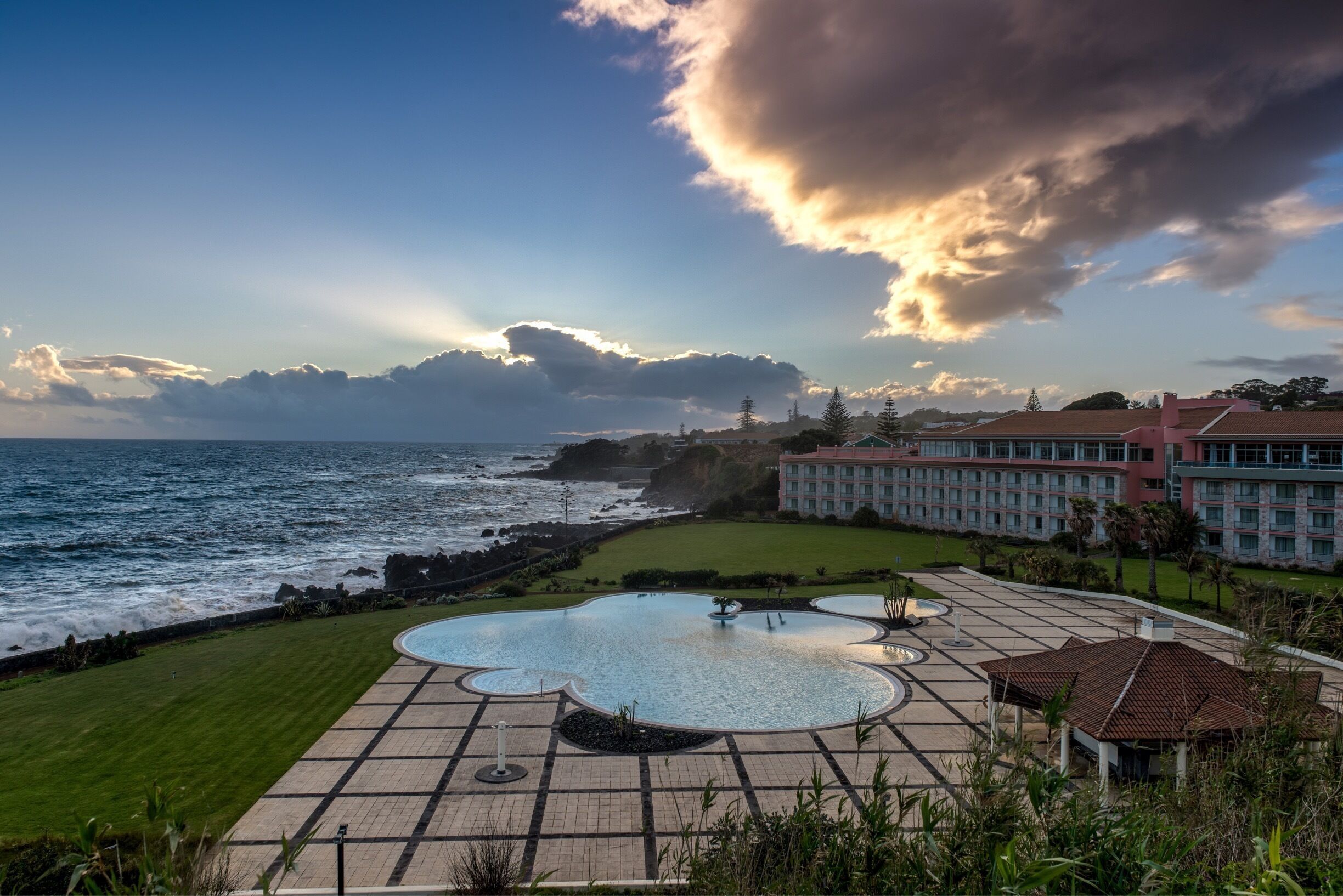 Angra De Heroísmo, Terceira, Portugal. 

Beautiful sunset on Terceira, Azores Islands, Portugal