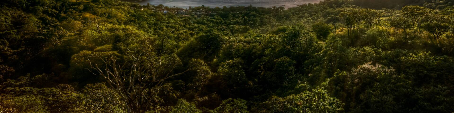 Sunset over the Potrero bay and Playa Azucar