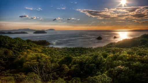 Sunset over the Potrero bay and Playa Azucar