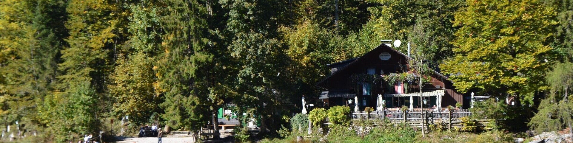 Toplitzsee, a beautiful lake only accessible by foot. This restaurant is the only thing in the area and serves fresh fish from the lake. We were staying on Grundlsee, a lake just outside of the town of Bad Ausee, and took the 3-Seen-Tour. The tour is a boat and walking tour of three of the lakes in the district (http://www.schifffahrt-grundlsee.at/die-drei-seen-tour/). I would definitely recommend the tour! 
For more information: https://thelifediscovered.wordpress.com/2016/05/02/the-happy-place/