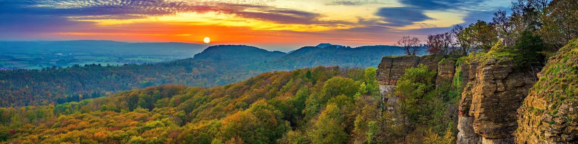 Hohenstein kurz vor dem Sonnenuntergang