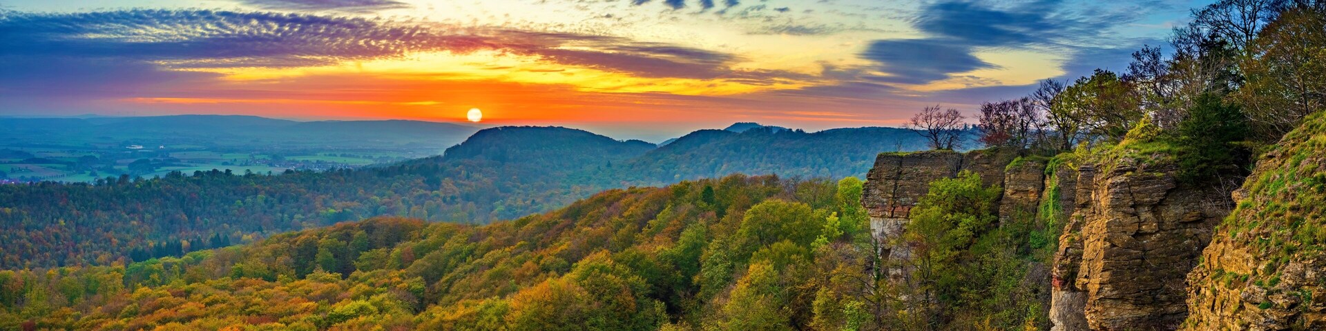 Hohenstein kurz vor dem Sonnenuntergang