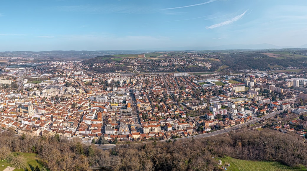 Vue aérienne de Bourgoin-Jallieu, Isère, Auvergne-Rhône-Alpes, France