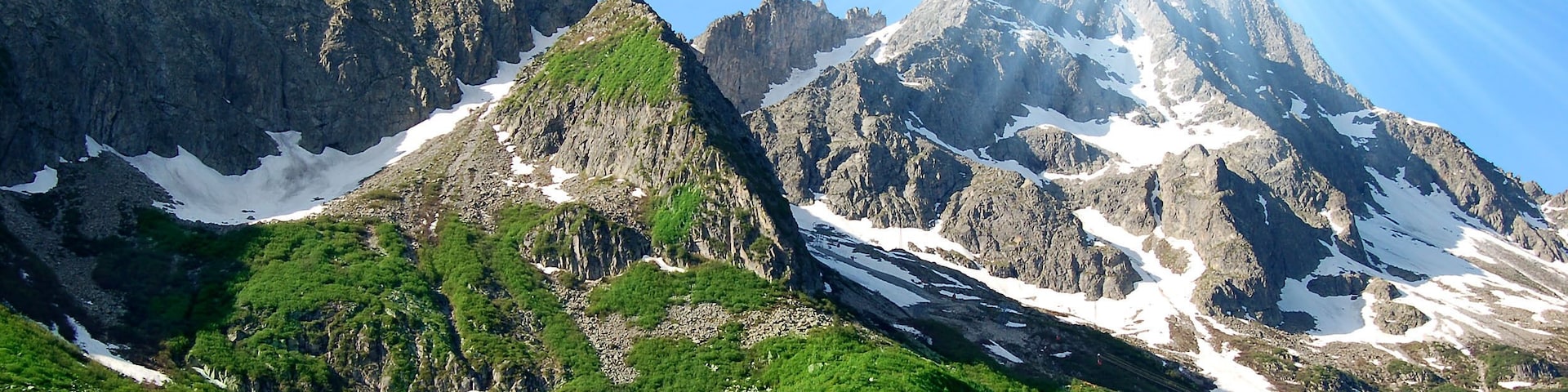 view of the mountains of Passo Tonale-Italy