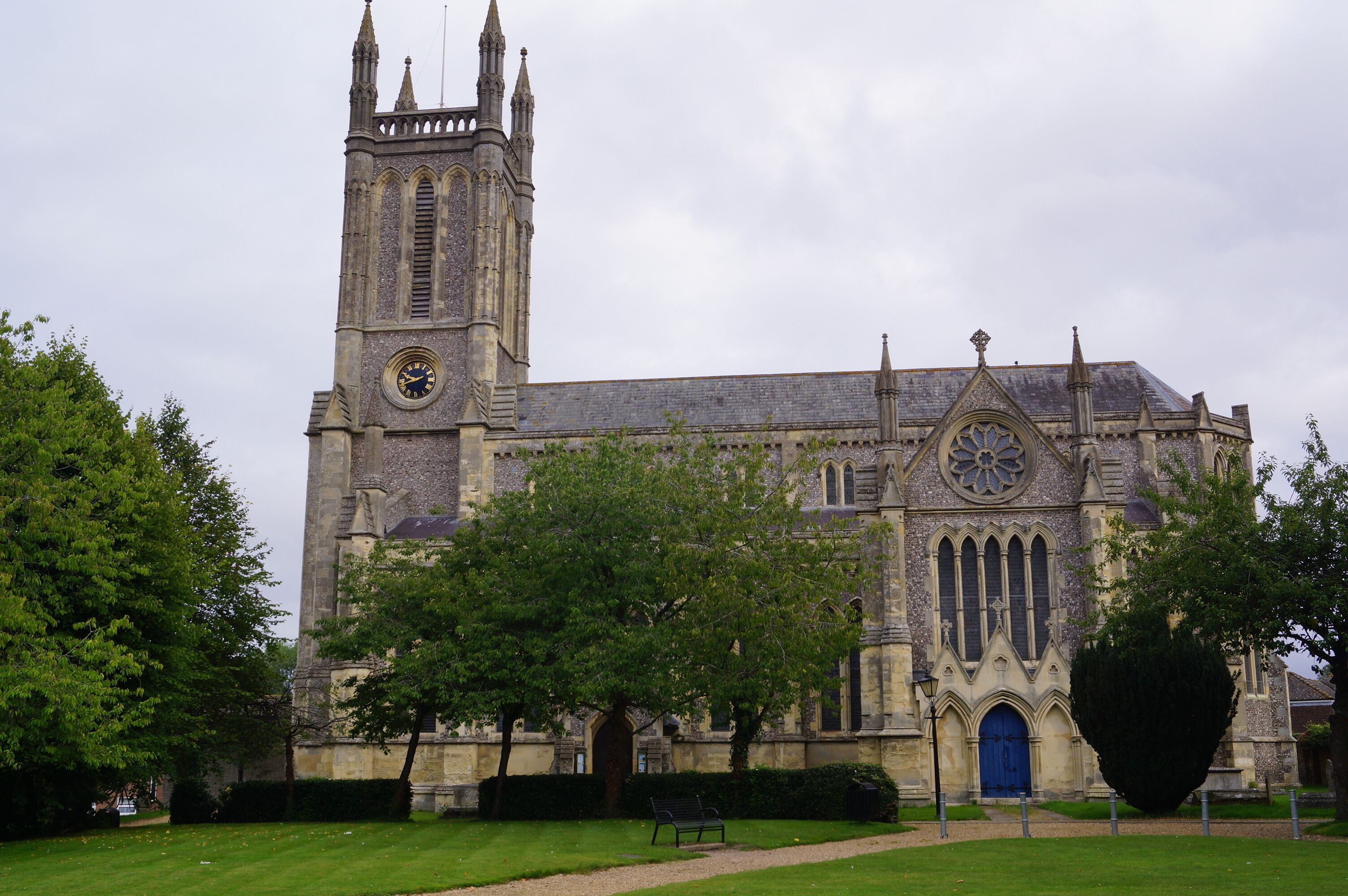 Andover, Hampshire (UK): view of St Mary's Parish Church