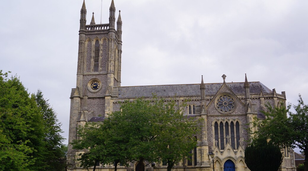 Andover, Hampshire (UK): view of St Mary's Parish Church