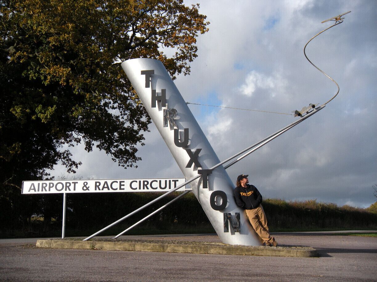#TroveOn

My husband loves his motorcycles - especially his Triumph. There was no doubt in my mind that we had to stop here on our way to Stonehenge on our visit to England. He really liked this picture I took of him in his happy place - I hope you do too. :)