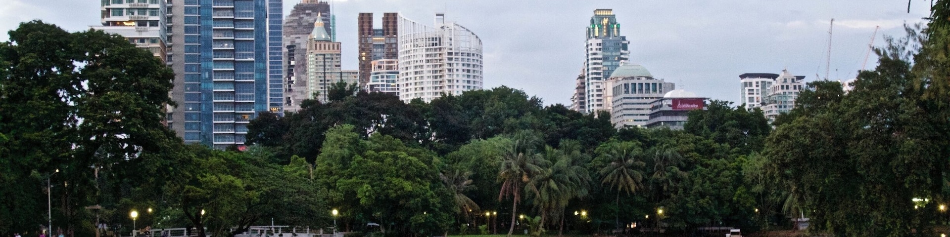 Lumpini is a beautiful park within the city. There are lakes to enjoy and it seems as if the whole city is using the running track and weight machines available. A nice place to spend a few hours while in the city.