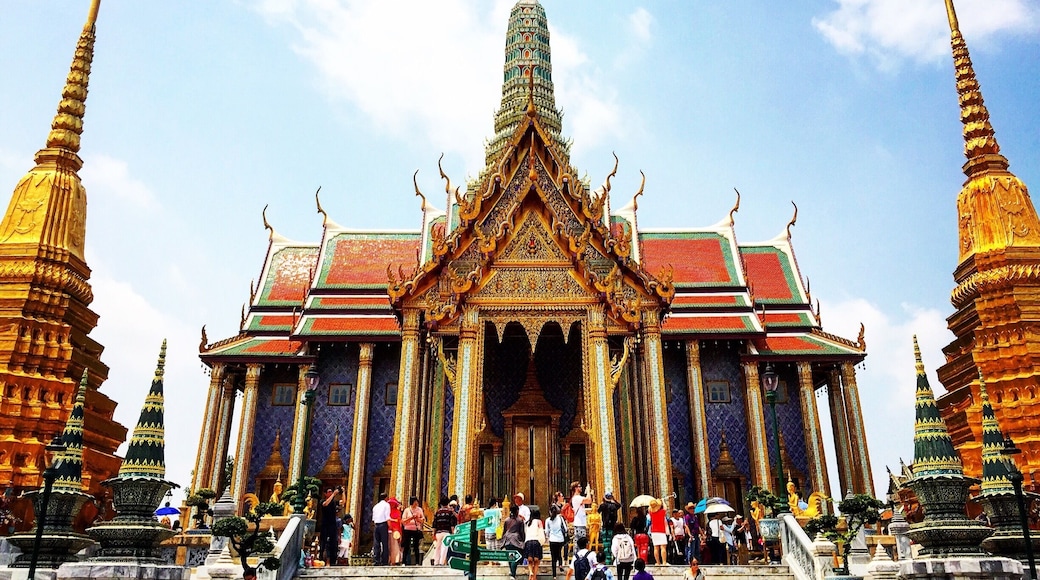 The Grand Palace is a must-see while in Bangkok. Be sure to bring clothes that cover your shoulders and legs, and about 500 baht for the ticket, but you'll see amazing architecture and intricate murals. Although the king doesn't technically reside here anymore, it is still used for official ceremonies.