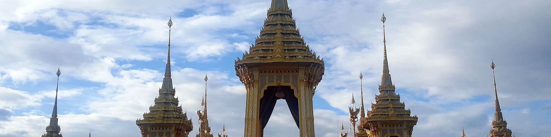 The crematorium of King Bhumiphol Adulyadej. The 9th king of Thailand. In the royal cremation ceremony.
