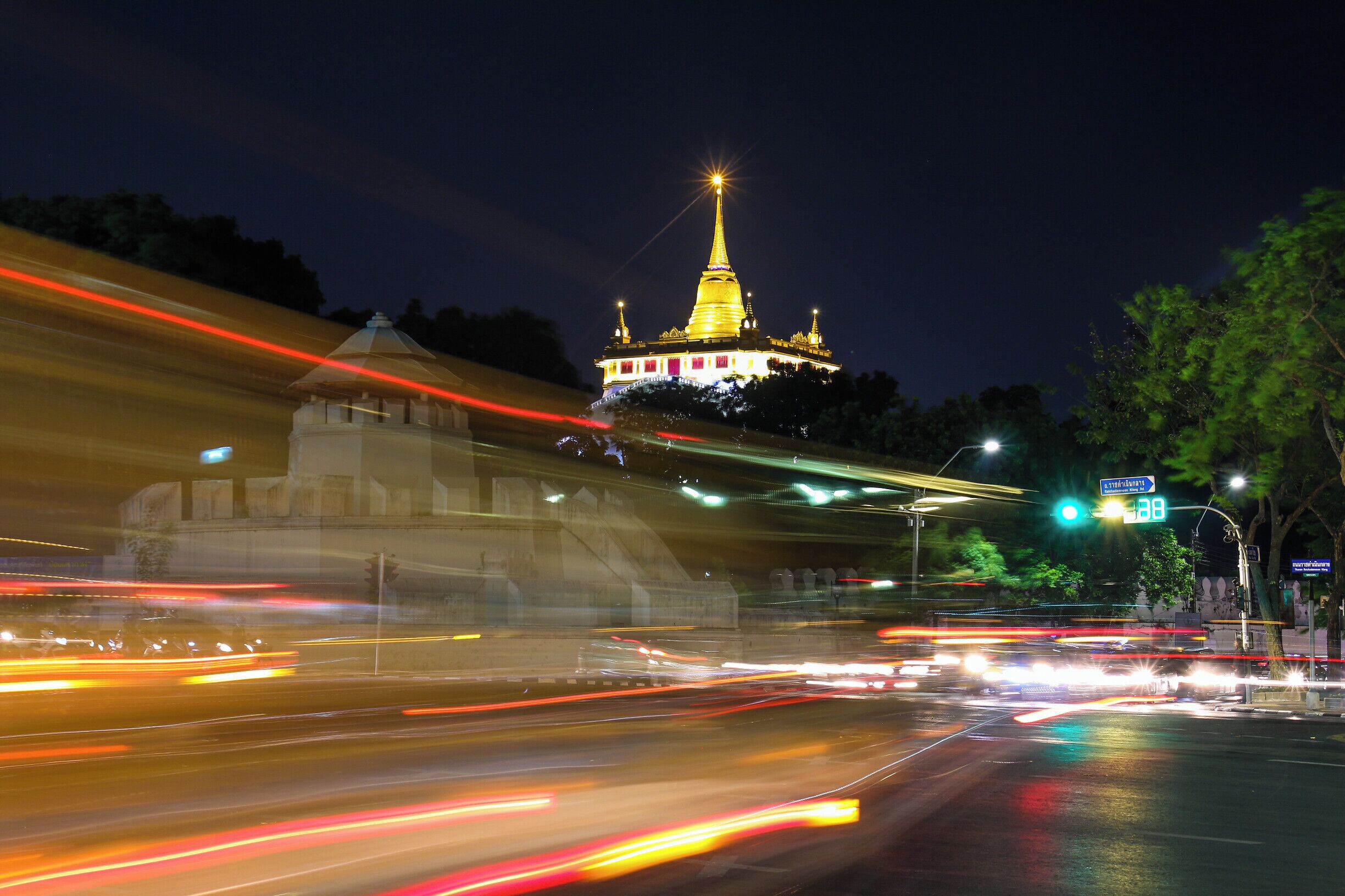 Wat Saket Temple, Great views of Bangkok from up the top of here. Walkable from Khao San Road