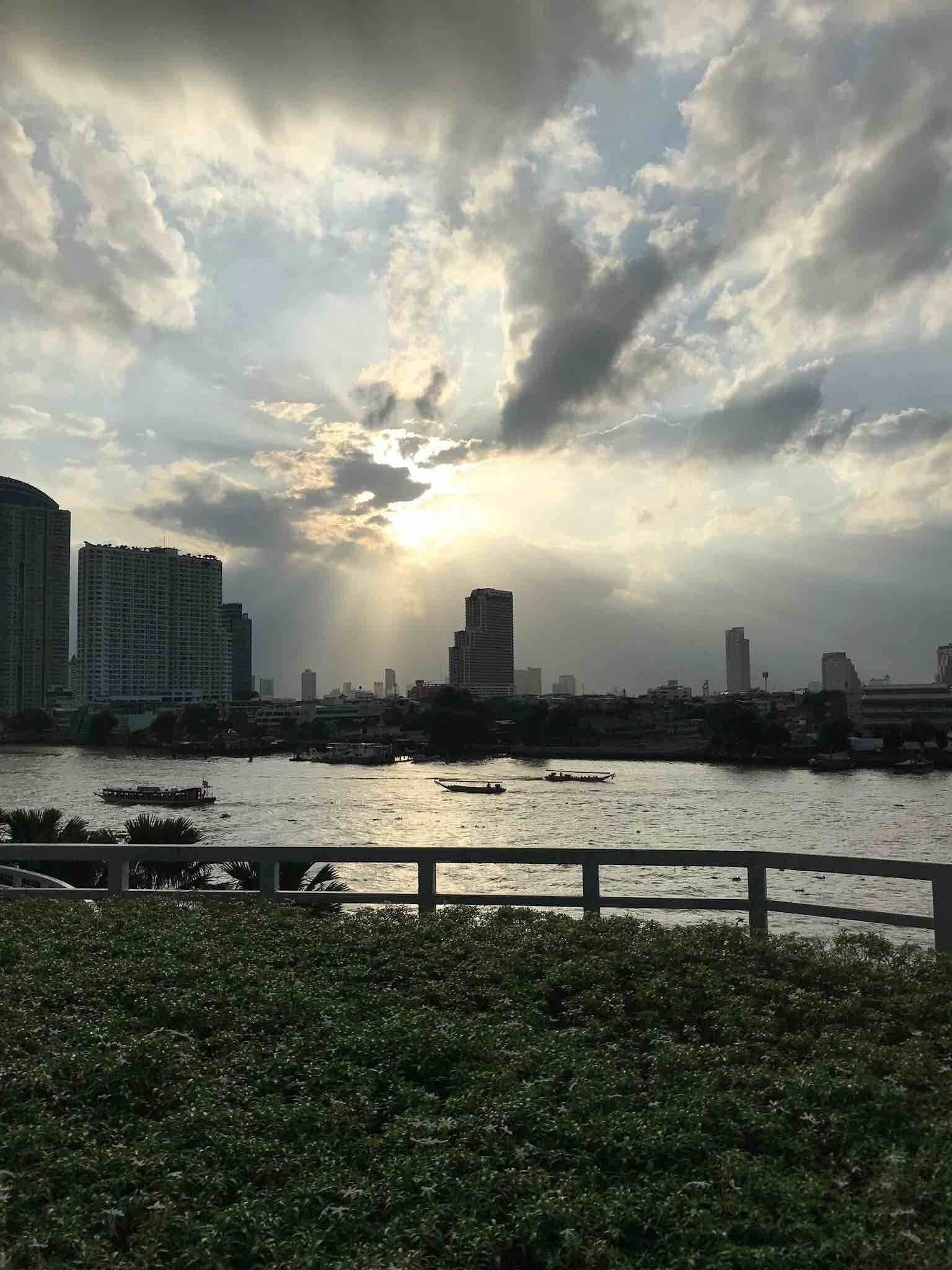 Sunset in Bangkok.