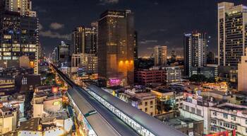 There is so many tall building in Bangkok, the hard part is try to sneak into some of them, especially with tripod, luckily in this location is right on the BTS train station and inside the shopping mall.