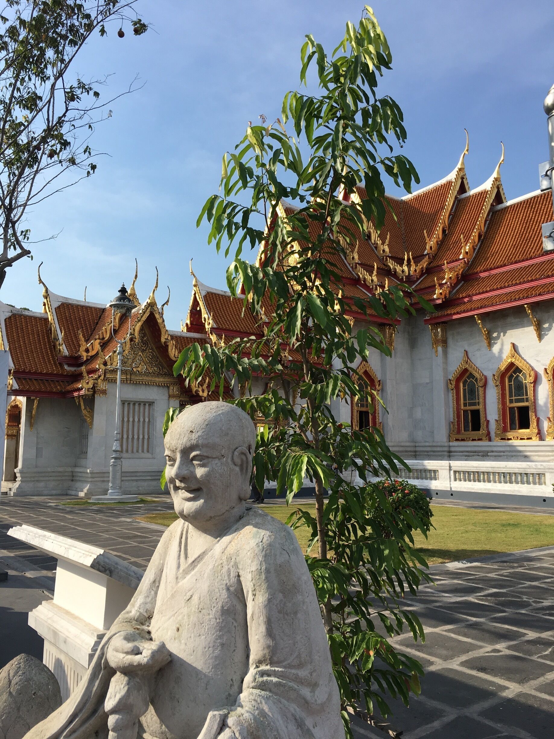 Quiet Marble temple away from crowds 