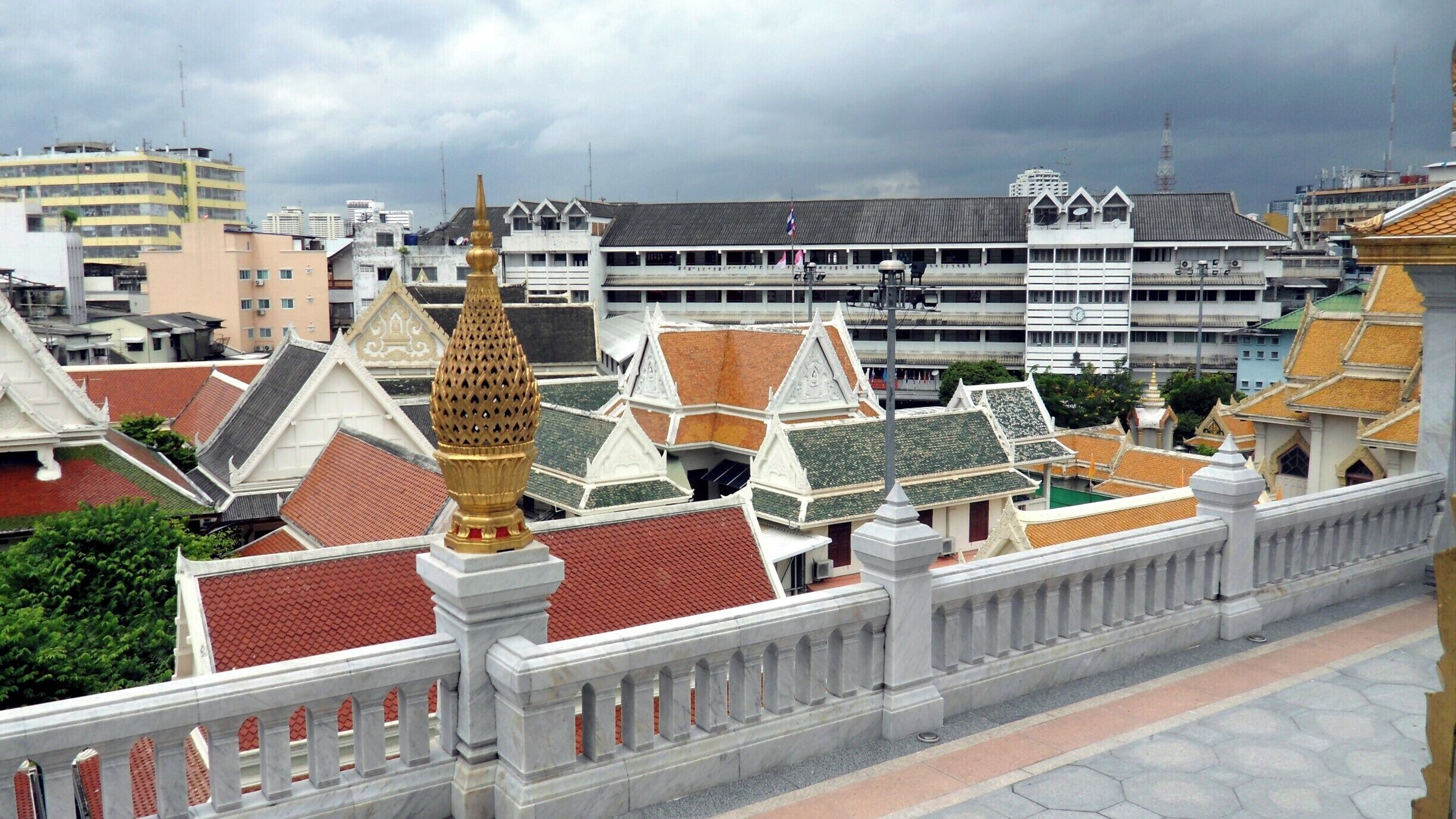View of the temple grounds
