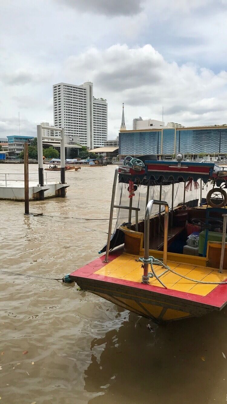 River taxi outside of our hotel